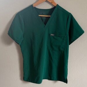 Fig’s Women Hunter Green Scrub Top